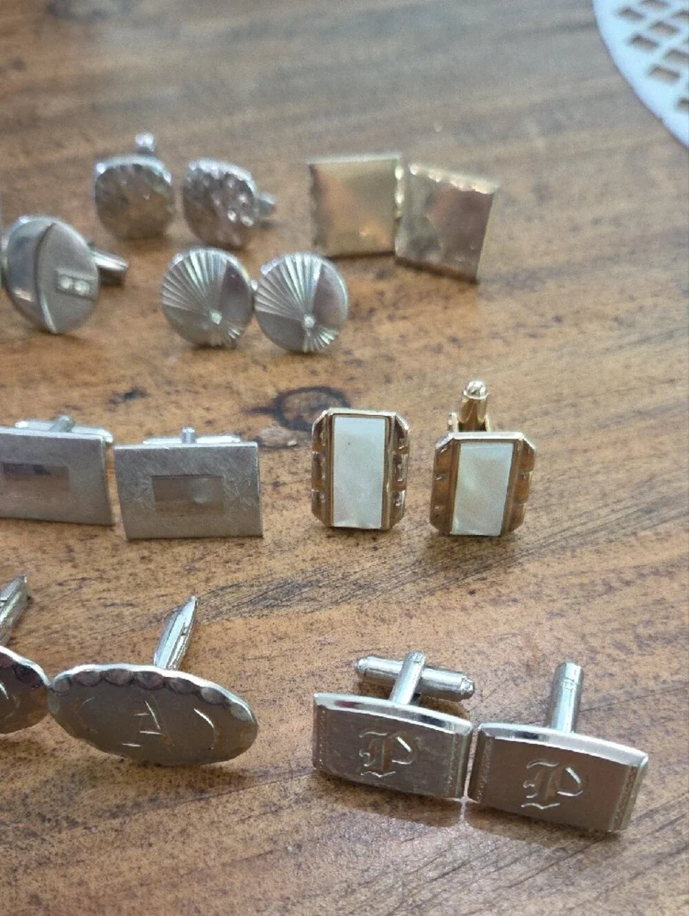 Classic Silver and Gold Men's Cufflink Set